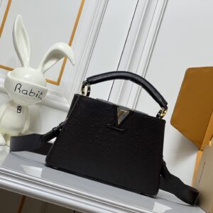 Alternative view of Louis Vuitton Capucines BB Top Handle Bag 10.6in/ 27cm Dark Brown Gold Hardware For Women