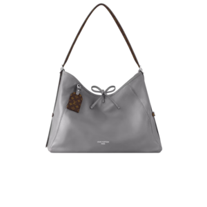 Louis Vuitton CarryAll Dark MM Shoulder Bag 15.4in/ 39cm Trianon Gray Silver Hardware For Women M12583