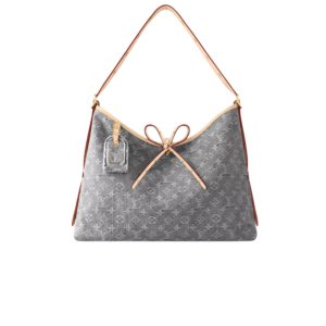 Louis Vuitton CarryAll MM Shoulder Bag 15.4in/ 39cm Washed Gray Gold Hardware For Women M13289