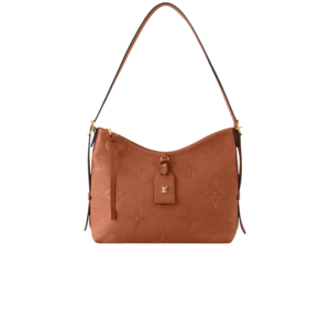 Louis Vuitton CarryAll PM Shoulder Bag 11.6in/ 29.5cm Cognac Brown Gold Hardware For Women M11790
