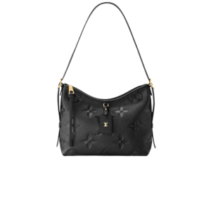 Louis Vuitton CarryAll PM Shoulder Bag 11.6in/ 29.5cm Black Gold Hardware For Women M46288