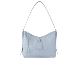 Louis Vuitton CarryAll PM Shoulder Bag 11.6in/ 29.5cm Blue Washed Silver Hardware For Women M46673