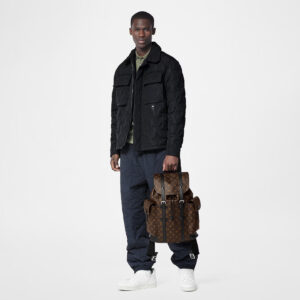 Alternative view of Louis Vuitton Christopher MM Monogram Macassar Canvas Brown For Men 17.3in/44cm M43735