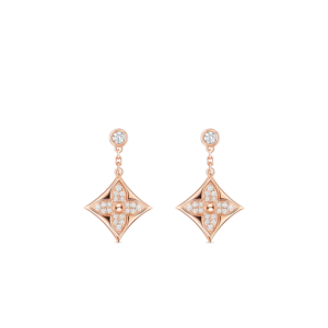 Louis Vuitton Color Blossom BB Star Earrings Rose Gold Hardware For Women