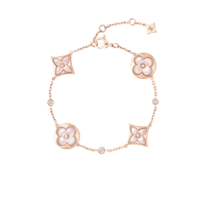 Louis Vuitton Color Blossom BB Star/ Sun Multi-Motif Bracelet Pink Mother-of-Pearl Rose Gold For Women QA5517