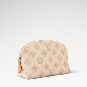 Alternative view of Louis Vuitton Cosmetic Pouch PM 7.5in/ 19cm Beige Monogram Origine Gold Hardware For Women M28239