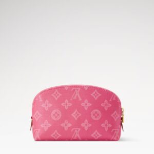 Alternative view of Louis Vuitton Cosmetic Pouch PM 7.5in/ 19cm Rose Pivoine Pink Monogram Origine Gold Hardware For Women M28240