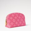 Louis Vuitton Cosmetic Pouch PM 7.5in/ 19cm Rose Pivoine Pink Monogram Origine Gold Hardware For Women M28240 - Image 4
