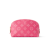 Louis Vuitton Cosmetic Pouch PM 7.5in/ 19cm Rose Pivoine Pink Monogram Origine Gold Hardware For Women M28240