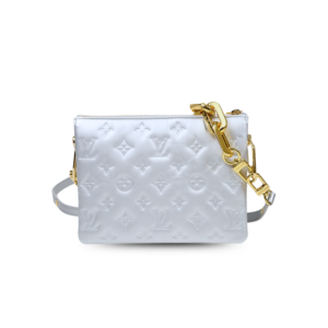 Louis Vuitton Coussin BB Shoulder Bag 8.3in/ 21cm Silver Gold Hardware For Women M20567