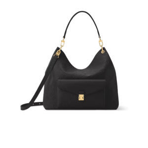 Louis Vuitton Hobo Metis Shoulder Bag 13.8in/ 35cm Black Monogram Empreinte Gold Hardware For Women M27189