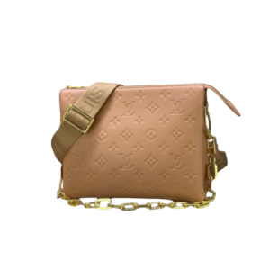 Louis Vuitton Coussin PM Shoulder Bags 10.2in/ 26cm Monogram Cream Gold Hardware For Women