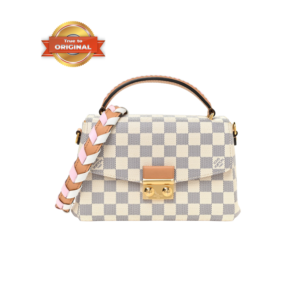 Louis Vuitton Croisette Damier Azur Canvas Pink Bags For Women 9.8in/25cm - N50053