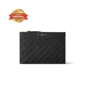 Louis Vuitton Daily Pouch Wallet Black For Women 11.6in/29.5cm - M62937