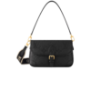 Louis Vuitton Diane Satchel Crossbody Bag 24cm/ 9.4in Black Gold Hardware For Women M46386