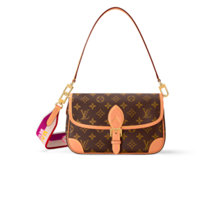 Louis Vuitton Diane Shoulder Bag 9.4in/ 24cm Brown Monogram Gold Hardware For Women M46049