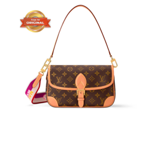 Louis Vuitton Diane Shoulder Bag 9.4in/ 24cm Brown Monogram Gold Hardware For Women M46049