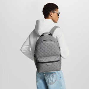 Alternative view of Louis Vuitton Discovery Backpack 15in/ 38cm Grey For Men