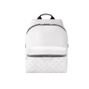 Louis Vuitton Discovery Backpack 15.7in/ 40cm White Palladium Hardware For Men M30953