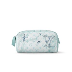 Louis Vuitton Dopp Kit Bag Blue 11in/28cm M82337