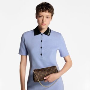 Alternative view of Louis Vuitton Eva 2Way Chain Shoulder Bag 10.6in/ 27cm Brown Monogram For Women M13567