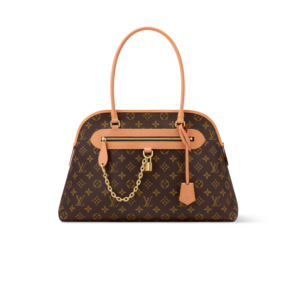 Louis Vuitton Ever More MM Shoulder Bag 17.3in/ 44cm Brown Monogram Gold Hardware For Women M25774