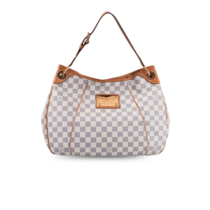 Louis Vuitton Galliera PM Shoulder Bag 15.7in/ 40cm Damier Azur Gold Hardware For Women