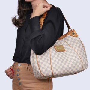 Alternative view of Louis Vuitton Galliera PM Shoulder Bag 15.7in/ 40cm Damier Azur Gold Hardware For Women