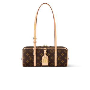 Louis Vuitton Hang On Shoulder Bag 10.2in/ 26cm Brown Monogram Gold Hardware For Women M47031
