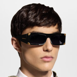 Alternative view of Louis Vuitton Heritage Low Square Sunglasses Black For Men Z3157U