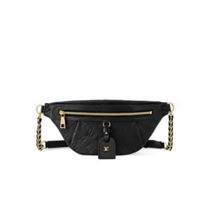 Louis Vuitton High Rise PM Bumbag 12.2in/ 31cm Black Gold Hardware For Women M14353