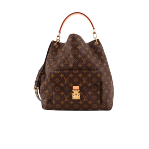 Louis Vuitton Hobo Metis Shoulder Bag 13.8in/ 35cm Brown Monogram Gold Hardware For Women