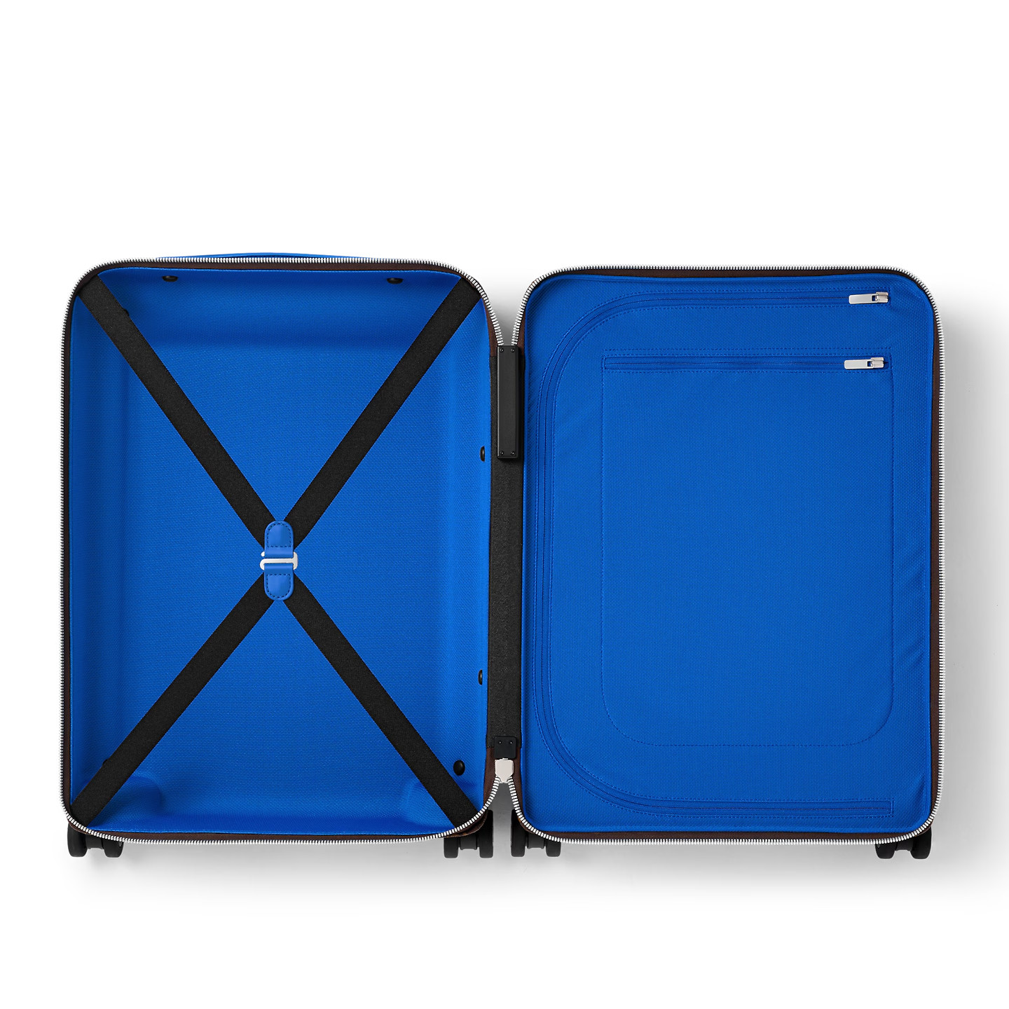 Louis Vuitton Horizon 55 Suitcase 21.7in/ 55cm Brown/ Blue Silver Hardware M46779 - Image 5
