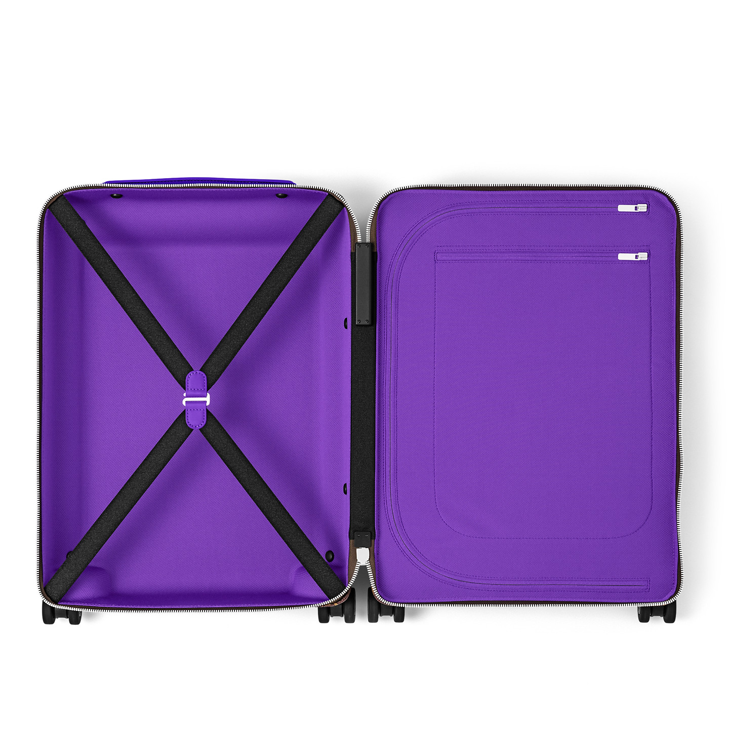 Louis Vuitton Horizon 55 Suitcase 21.7in/ 55cm Brown/ Violet Silver Hardware M46782 - Image 5