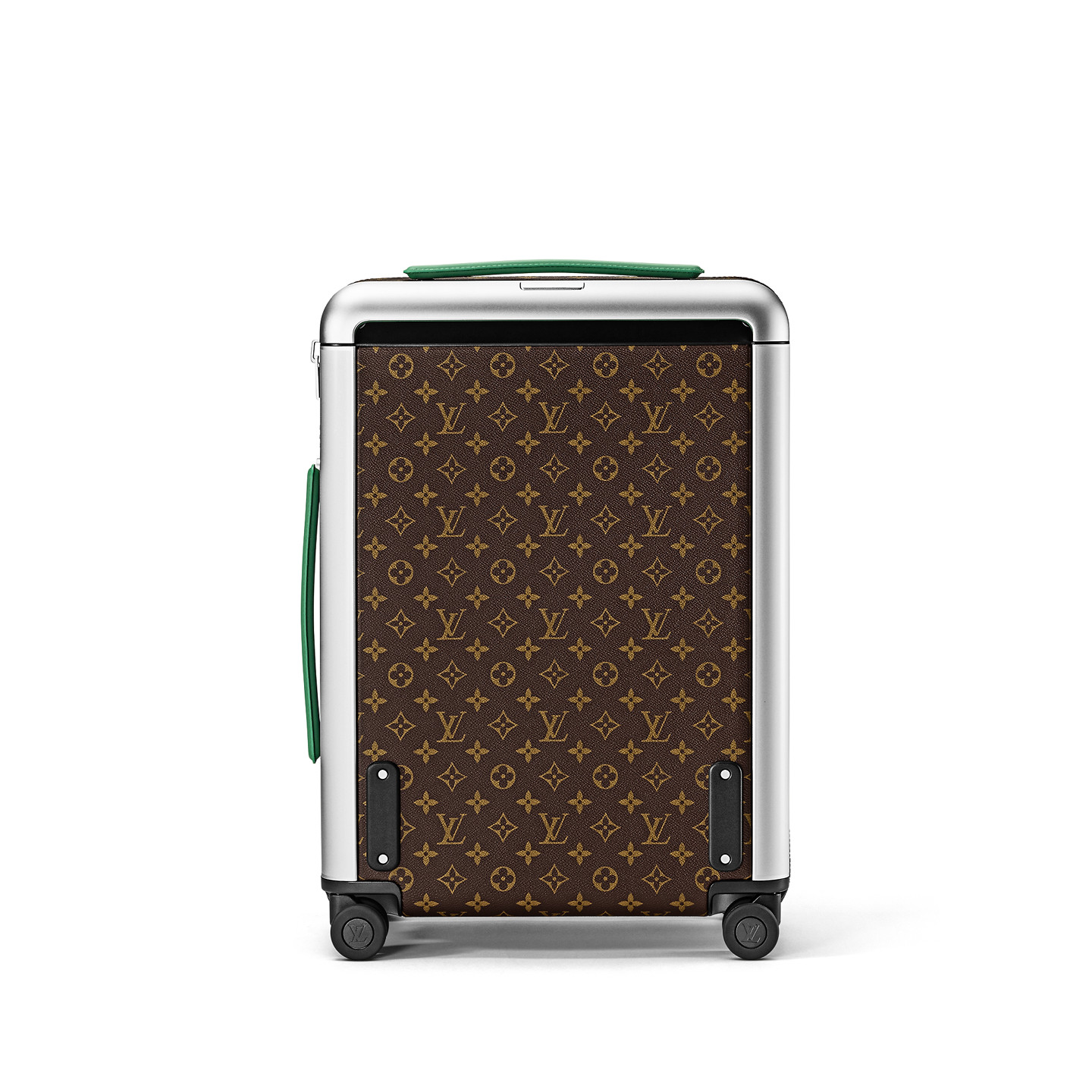 Louis Vuitton Horizon 55 Suitcase 21.7in/ 55cm Brown/ Green Silver Hardware M46781 - Image 4