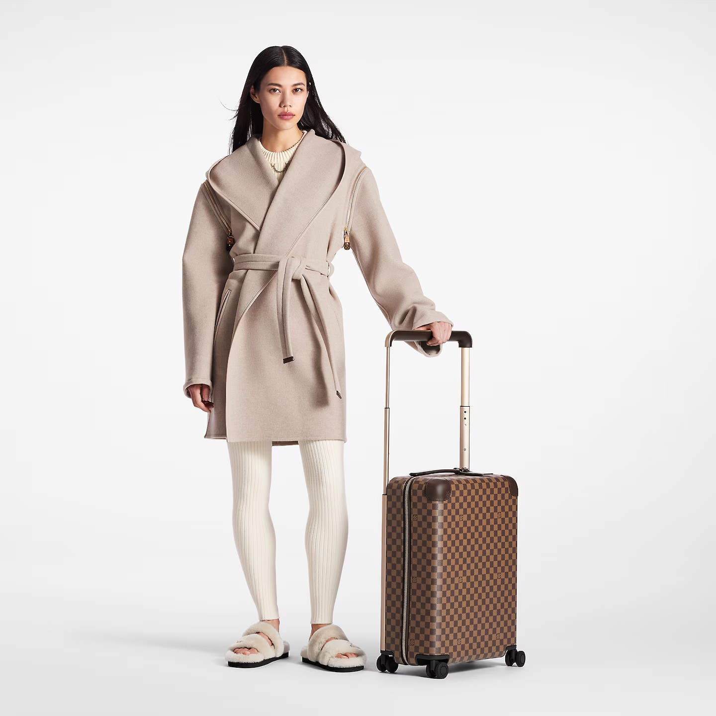 Louis Vuitton Horizon 55 Suitcase 21.7in/ 55cm Brown Champagne Hardware N23304 - Image 3
