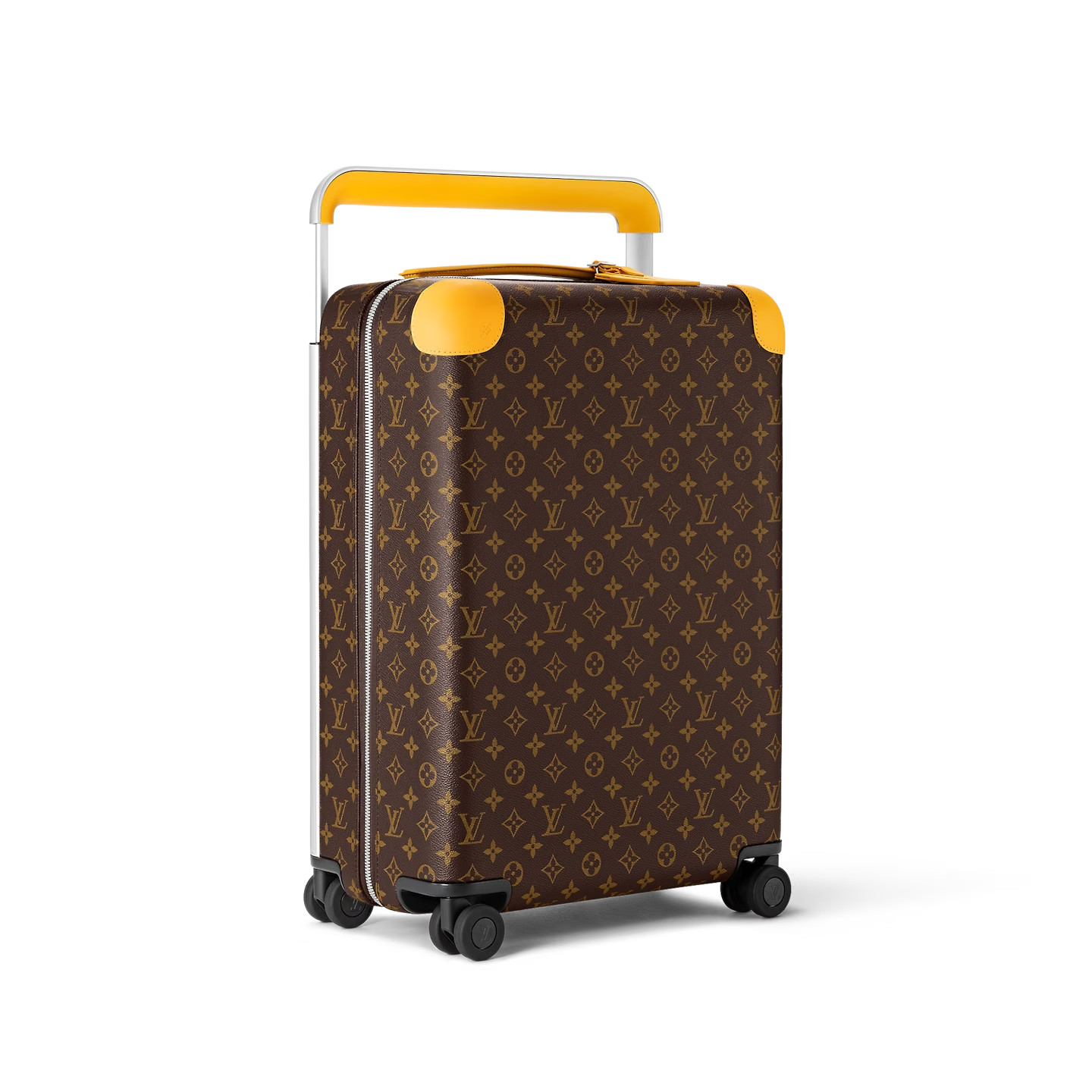 Louis Vuitton Horizon 55 Suitcase 21.7in/ 55cm Brown/ Yellow Silver Hardware M46762 - Image 2
