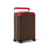 Louis Vuitton Horizon 55 Suitcase 21.7in/ 55cm Brown/ Red Silver Hardware M46778 - Image 2