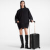 Louis Vuitton Horizon 55 Suitcase 21.7in/ 55cm Black Champagne Hardware M46115 - Image 2