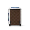 Louis Vuitton Horizon 55 Suitcase 21.7in/ 55cm Brown/ Blue Silver Hardware M46779 - Image 4