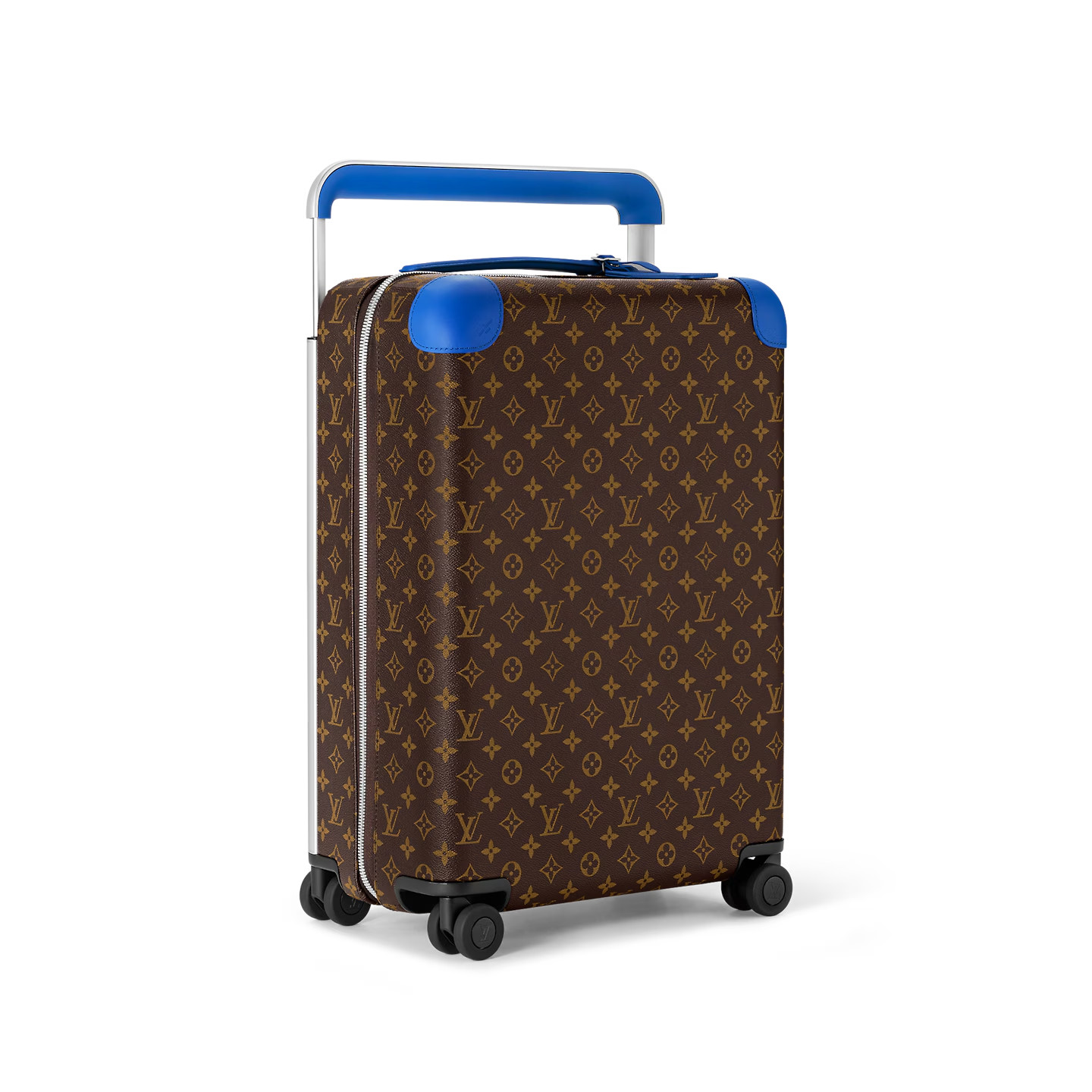 Louis Vuitton Horizon 55 Suitcase 21.7in/ 55cm Brown/ Blue Silver Hardware M46779 - Image 2