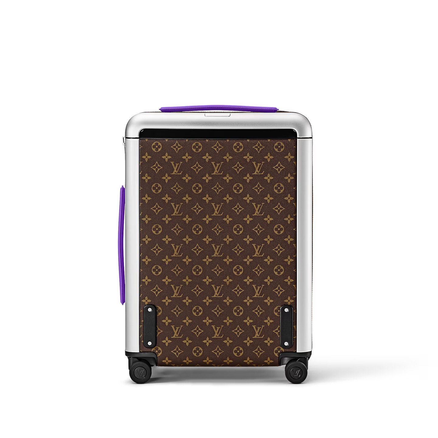 Louis Vuitton Horizon 55 Suitcase 21.7in/ 55cm Brown/ Violet Silver Hardware M46782 - Image 4