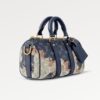 Louis Vuitton Keepall Bandouliere 25 Travel Bag 9.8in/ 25cm Ink Blue Monogram Bleach Gold Hardware For Men M46804 - Image 4