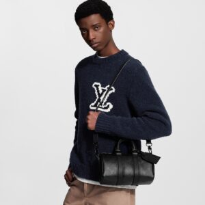 Alternative view of Louis Vuitton Keepall Bandouliere 25 Travel Bag 9.8in/ 25cm Black Monogram Midnight Black Hardware M28369