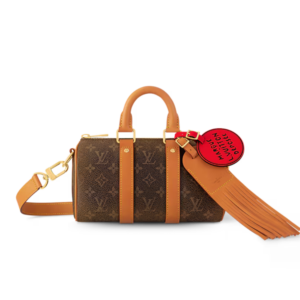 Louis Vuitton Keepall Bandouliere 25 Travel Bag 9.8in/ 25cm Brown Monogram Gold Hardware M11542