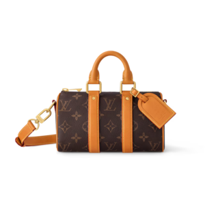Louis Vuitton Keepall Bandouliere 25 Travel Bag 9.8in/ 25cm Brown Monogram Gold Hardware M14026