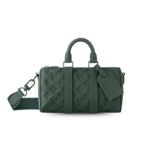 Louis Vuitton Keepall Bandouliere 25 Travel Bag 9.8in/ 25cm Green Green Hardware M24432