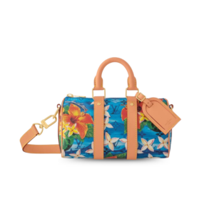 Louis Vuitton Keepall Bandouliere 25 Travel Bag 9.8in/ 25cm Multicolor Gold Hardware For Men M24999