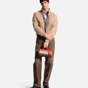 Alternative view of Louis Vuitton Keepall Bandouliere 25 Travel Bag 9.8in/ 25cm Orange Silver Hardware For Men M28074