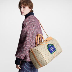 Alternative view of Louis Vuitton Keepall Bandouliere 45 Travel Bag 17.7in/ 45cm Beige Gold Hardware M23529